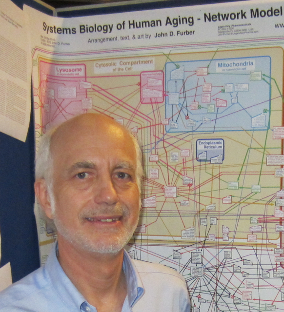 John Furber in front of his Network poster